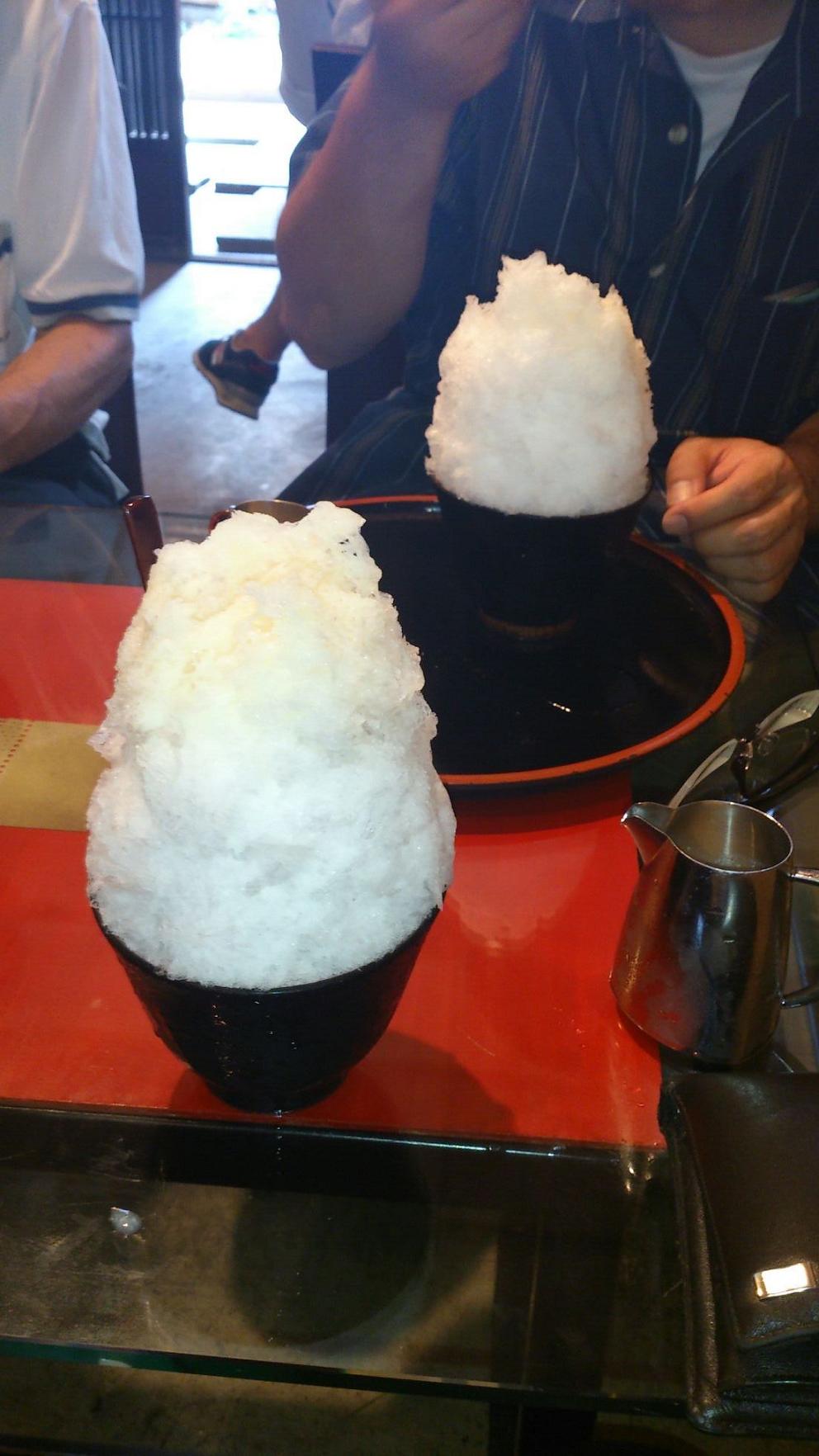 長瀞の天然水のかき氷